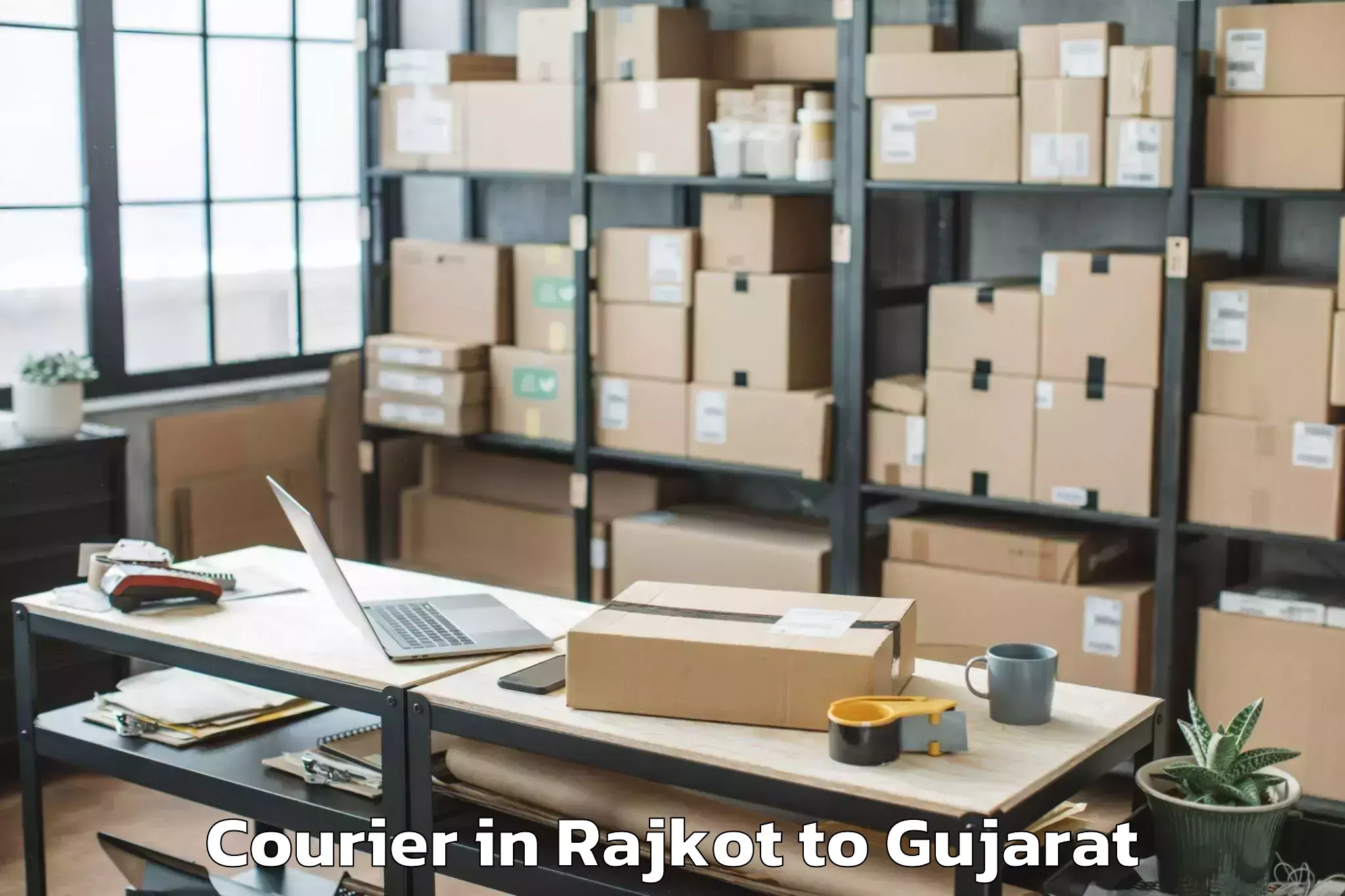 Get Rajkot to Gussar Courier